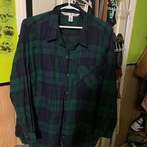 Old Navy Oversized Plaid Shirt 2x